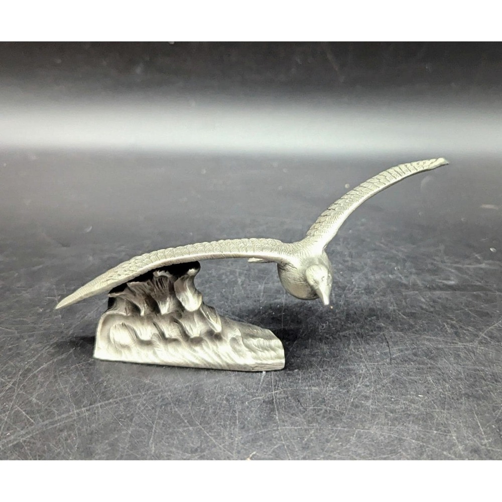 Seagull Bird In Flight Figurine‎ by H.Wilson Limited Edition Lance Fine Pewter
